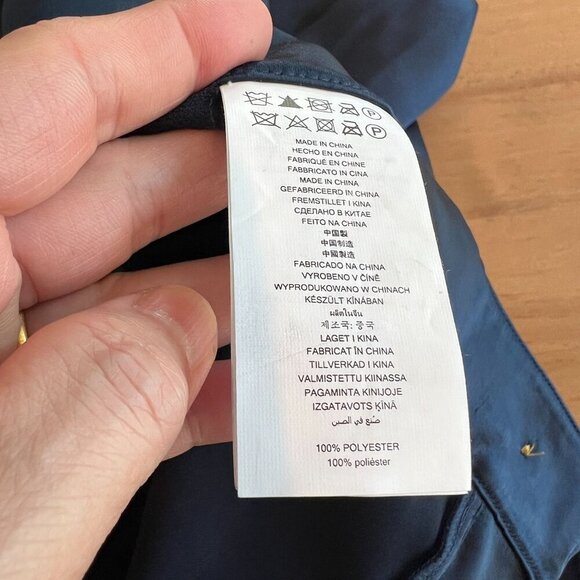 Michael Michael Kors Plus Size 2X Satin Cargo Pants - Midnight Blue - Picture 9 of 12